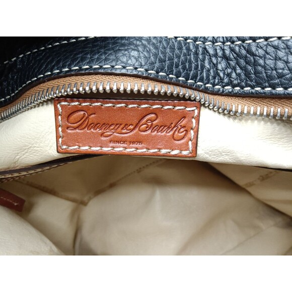 Dooney Bourke East West Cambridge Shopper Tote Handbag Black & Brown - Picture 8 of 14